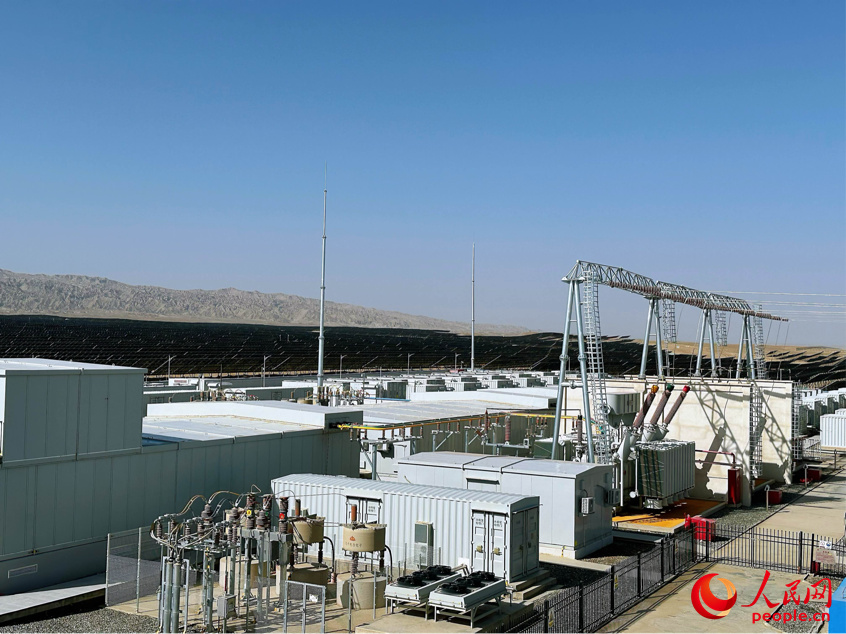 大唐玉章光伏匯集站。人民網記者 楊睿攝